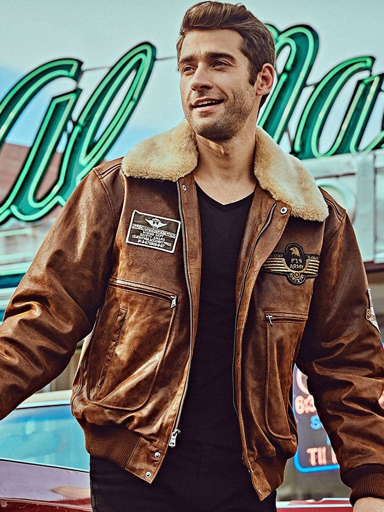 Men's Sheepskin Light Leather Jacket – RadHon