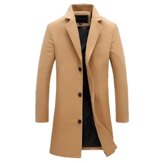 Coat Cashmere Long Topcoat Coat Men