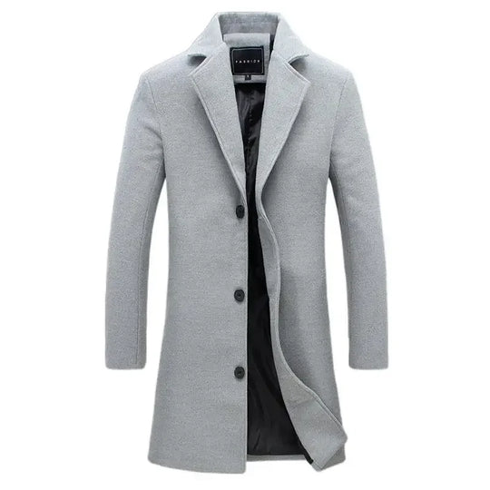 Coat Cashmere Long Topcoat Coat Men