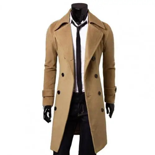 Coat Long Formal Trench Coat Coat Men