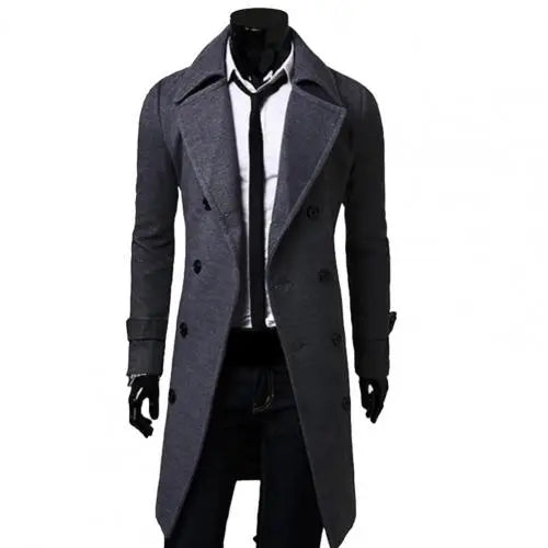 Coat Long Formal Trench Coat Coat Men