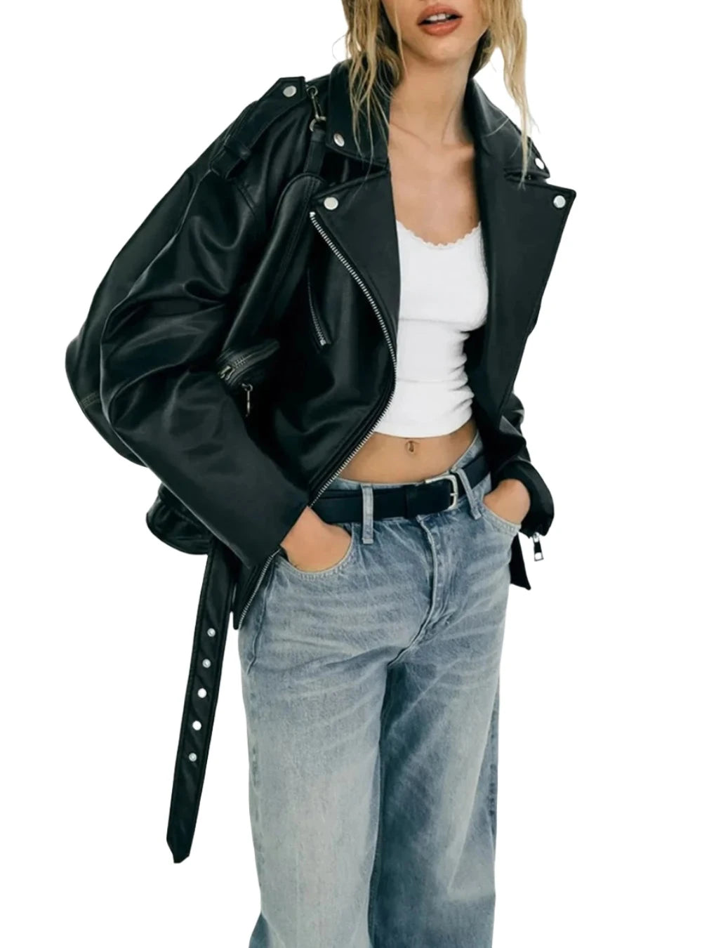 Jacket Loose Leather Jacket Jacket Women