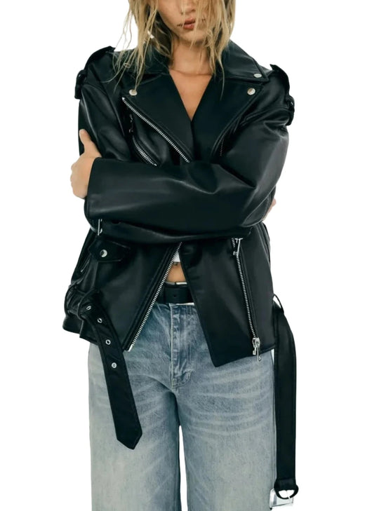 Jacket Loose Leather Jacket Jacket Women