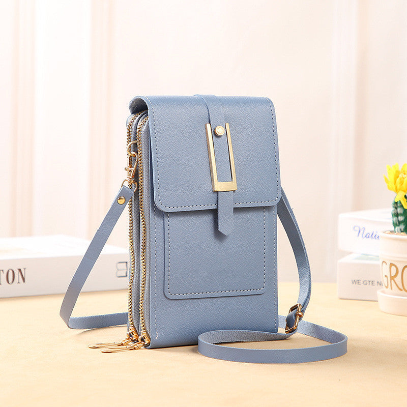 Handbag Leather Phone Bag Blue Bag