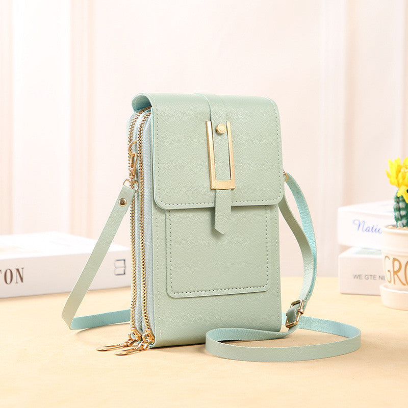 Handbag Leather Phone Bag Green Bag