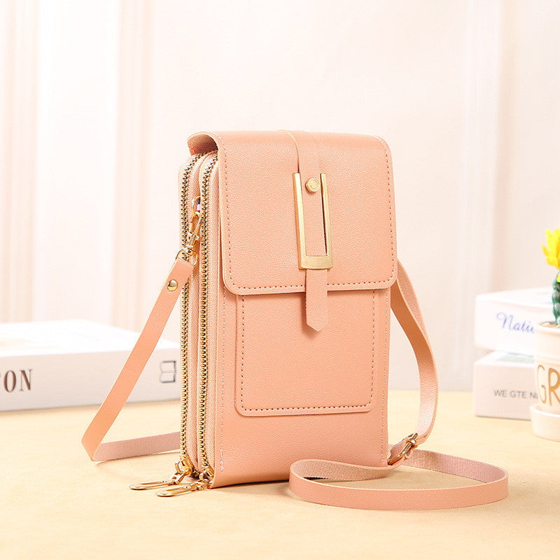 Handbag Leather Phone Bag Light Pink Bag