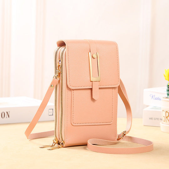 Handbag Leather Phone Bag Light Pink Bag