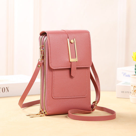 Handbag Leather Phone Bag Pink Bag