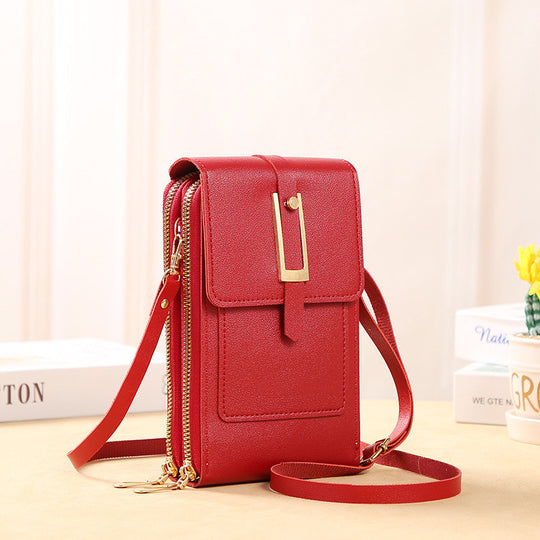 Handbag Leather Phone Bag Red Bag