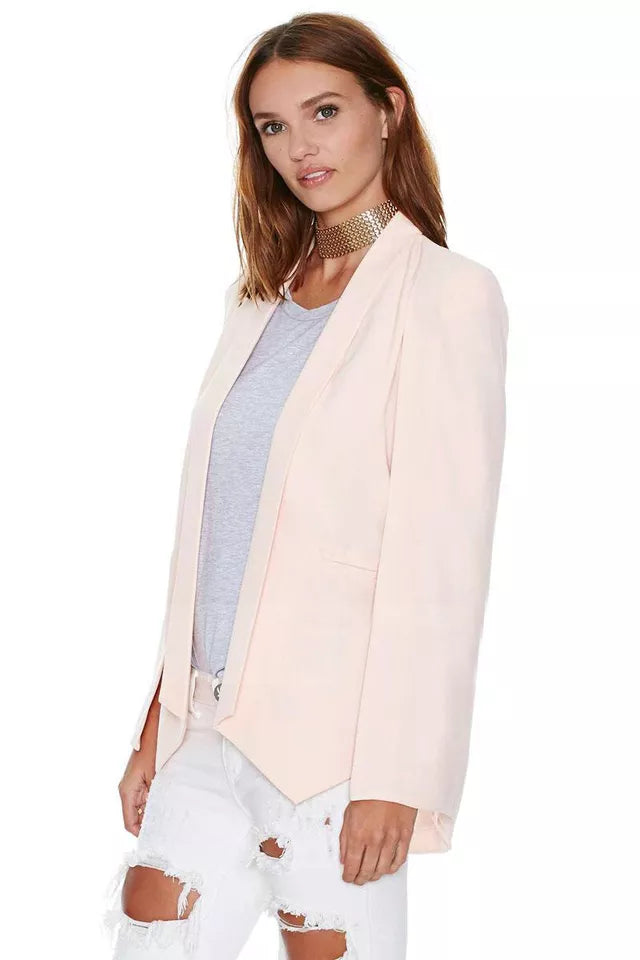 Coat Formal Cape Jacket Pink Jacket Women