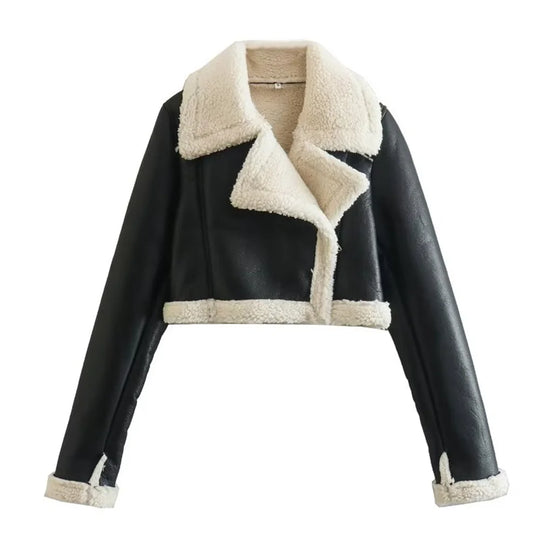 Jacket Wool Short Leather Jacket Jacket Women