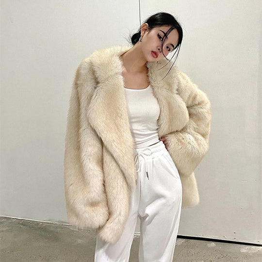 Coat Long Oversized Fur Coat Coat Women