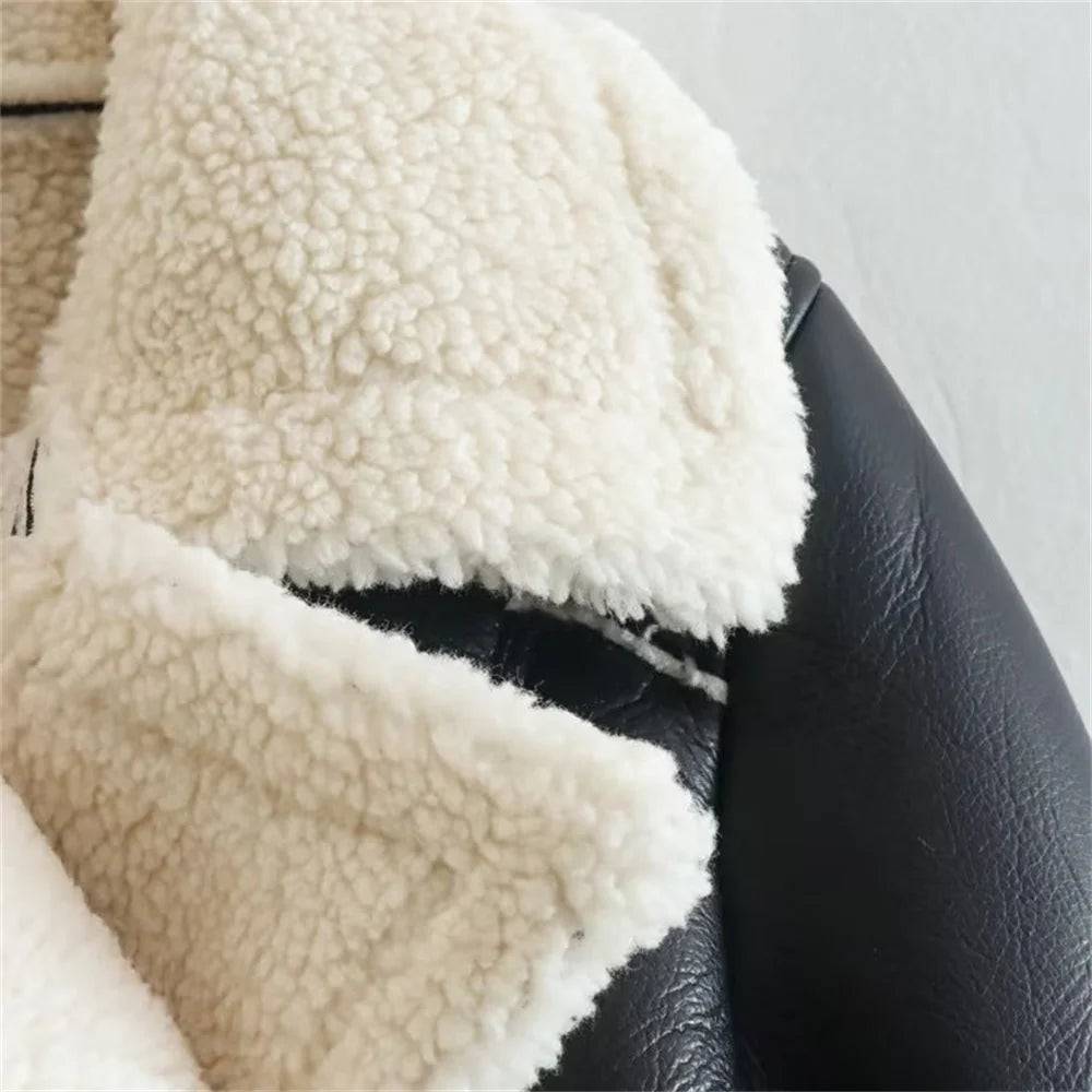 Jacket Wool Short Leather Jacket Jacket Women