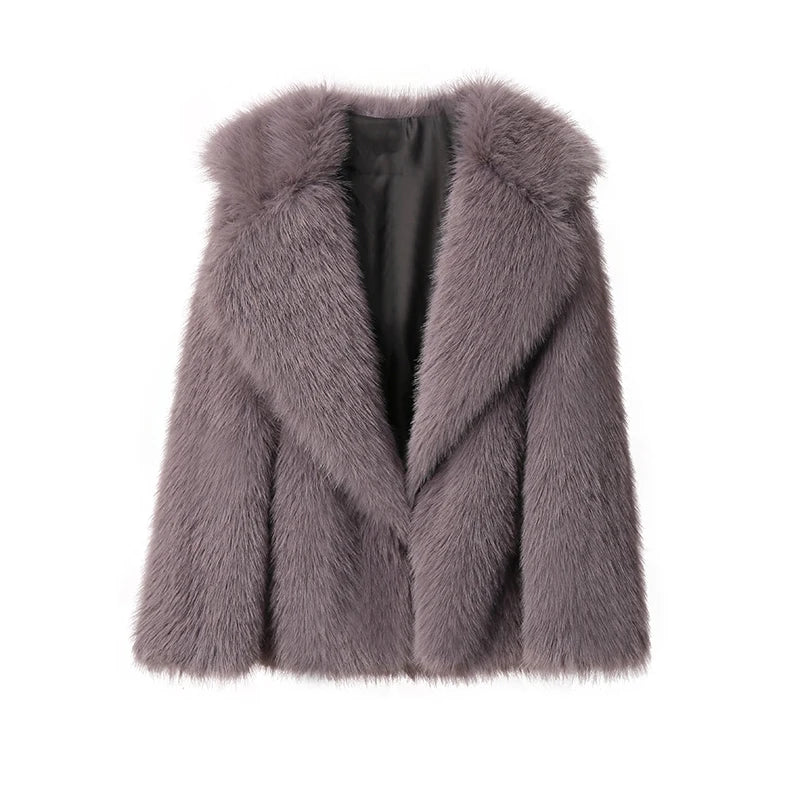 Coat Long Oversized Fur Coat Coat Women