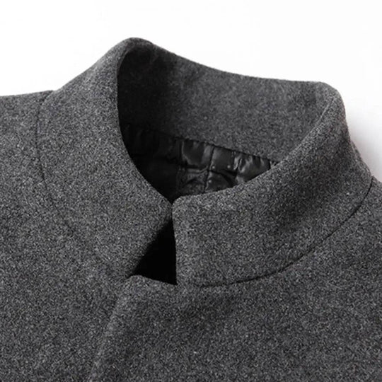 Coat Slim Wool Overcoat Coat Men