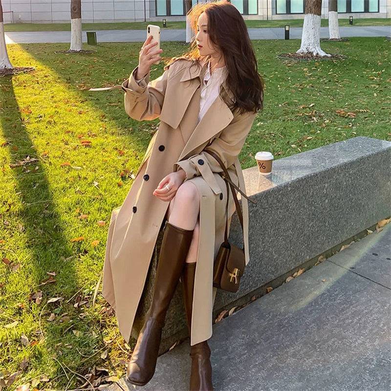 Coat Long Loose Trench Coat Coat Women