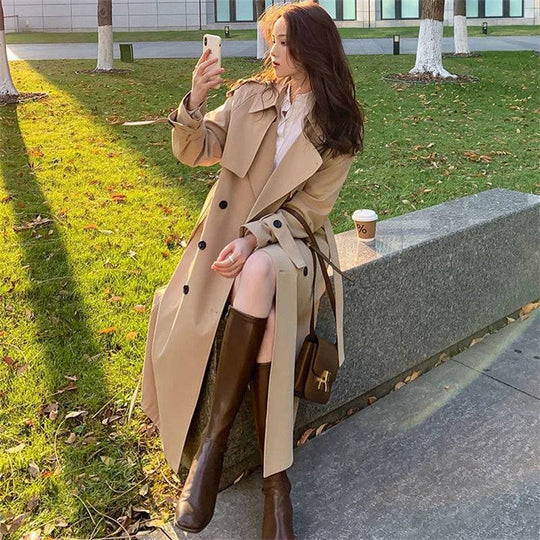 Coat Long Loose Trench Coat Coat Women