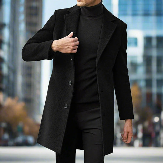 Coat Cashmere Long Topcoat Coat Men